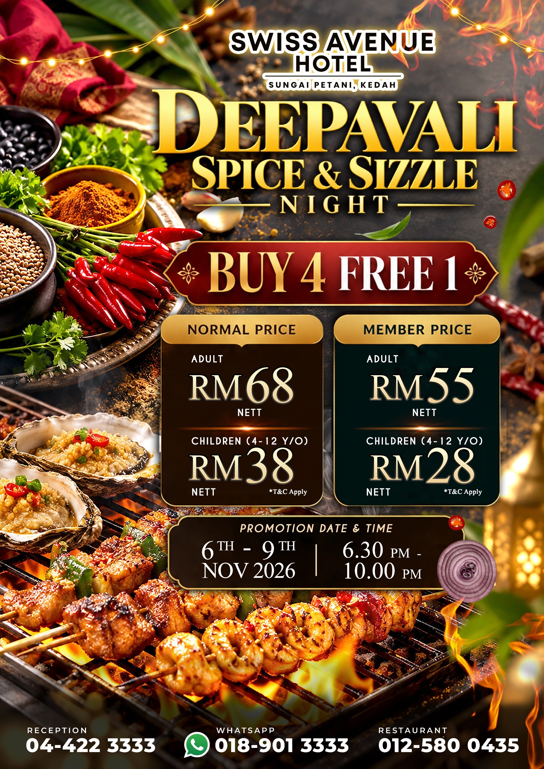 Deepavali Spice and Sizzle Night